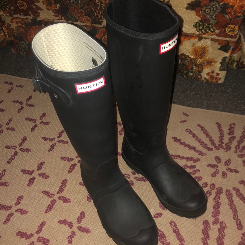 Women’s Tall Black Hunter Rain Boots